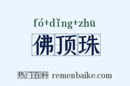 佛顶珠是什么意思的图片